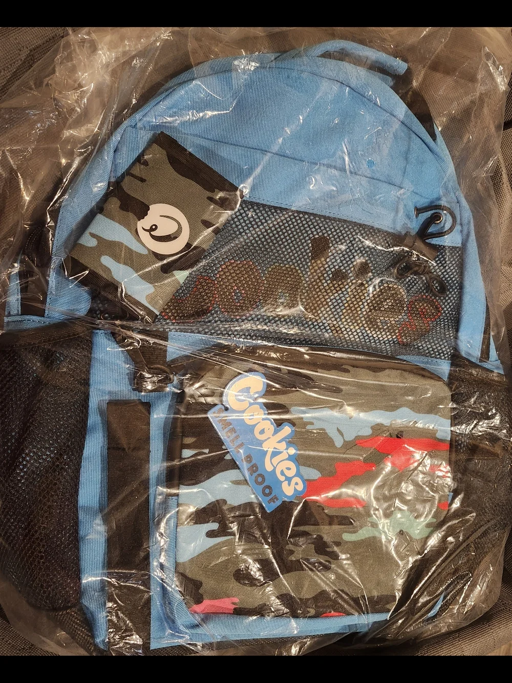 NEW Cookies Escobar Blue Camo Smell Proof Backpack